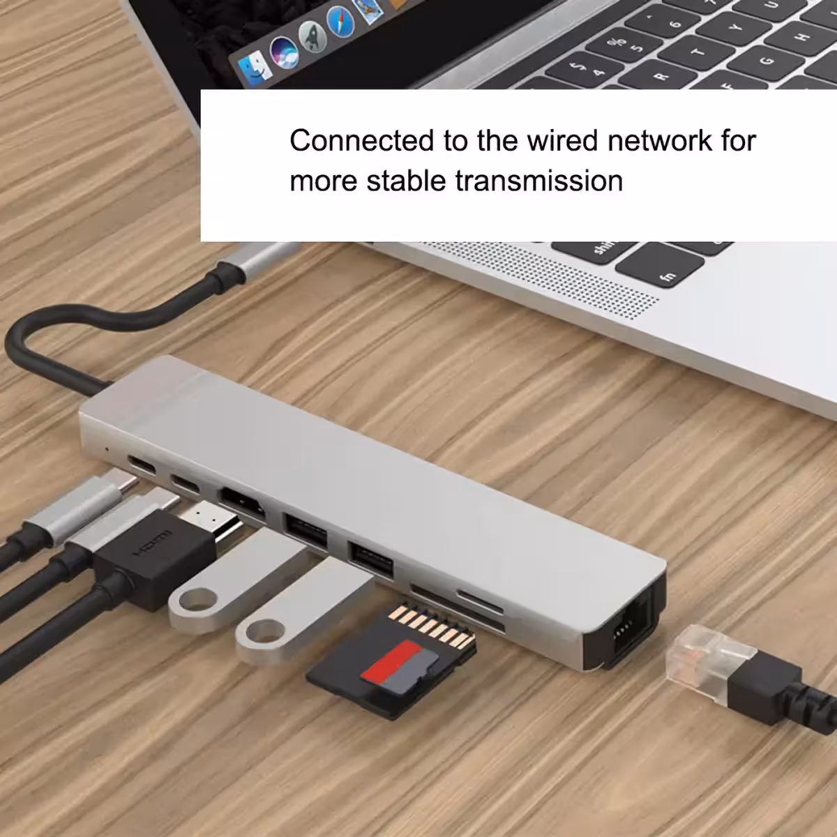 USB-C hub με πολλαπλές θύρες για MacBook Air