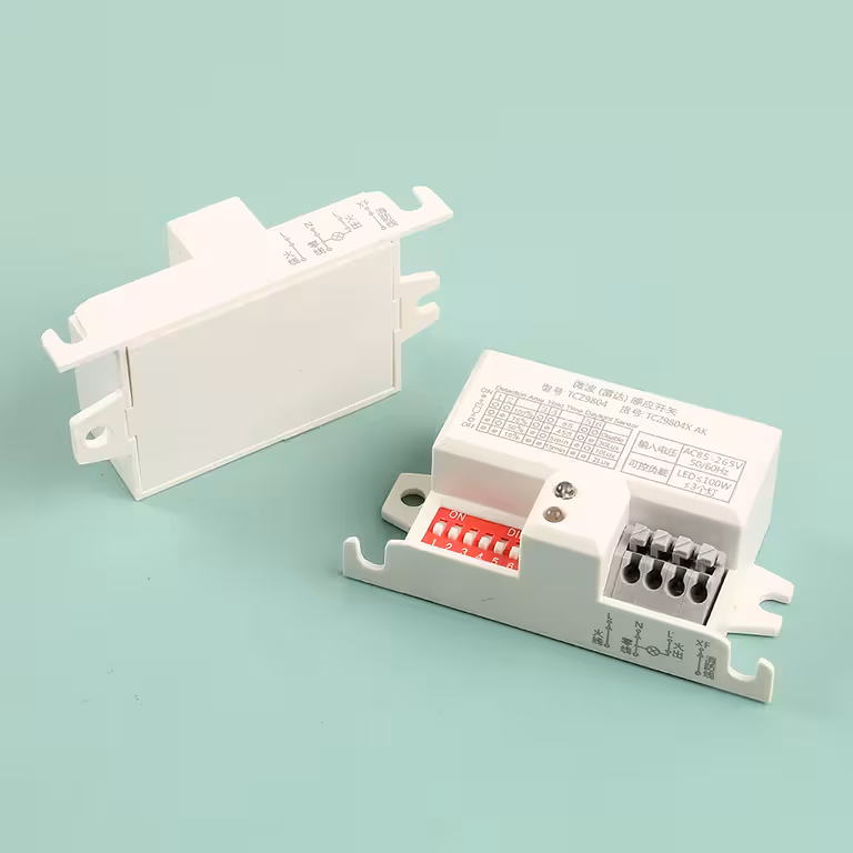 Sensor de Movimiento Microondas 360° para Techo – Interruptor Automático 220V Blanco