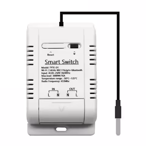 Termostato Inteligente WiFi con Sensor de Temperatura DS18B20 – Control Automático Tuya Smart, 220V 16A