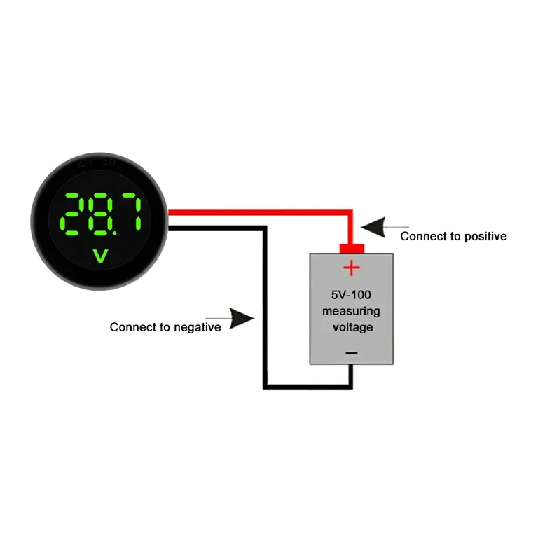 Δοκιμαστής τάσης μπαταρίας 12V με ψηφιακό βολτόμετρο Tester τάσης μπαταρίας αυτοκινήτου 12V με ψηφιακή οθόνη