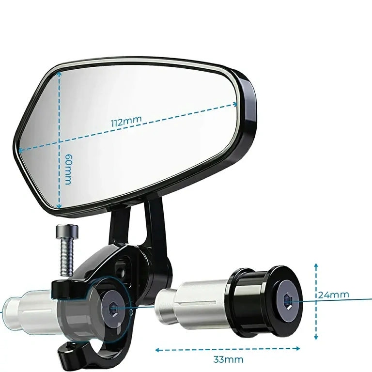 Καθρέφτες με σπορ εμφάνιση, τοποθετούνται κάτω από τιμόνι