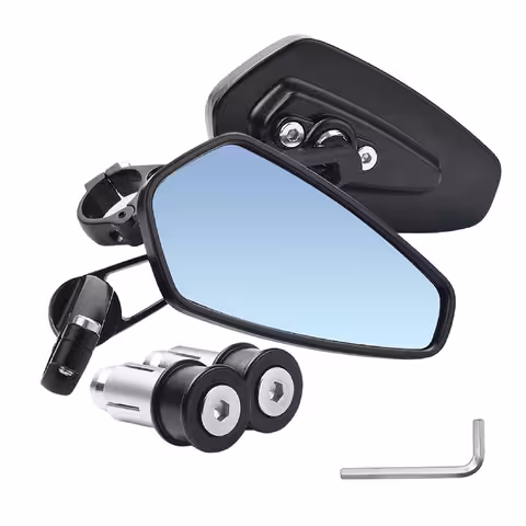 Espejos Retrovisores Universales para Moto, ATV, Bicicleta y Scooter Eléctrica – Aluminio Ajustable 360°