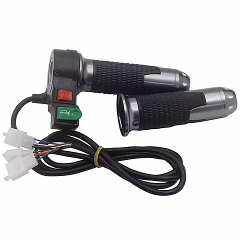 Palanca Acelerador Scooter Eléctrico y Bicicleta Eléctrica 12V-72V con Botón Claxon y Velocidades