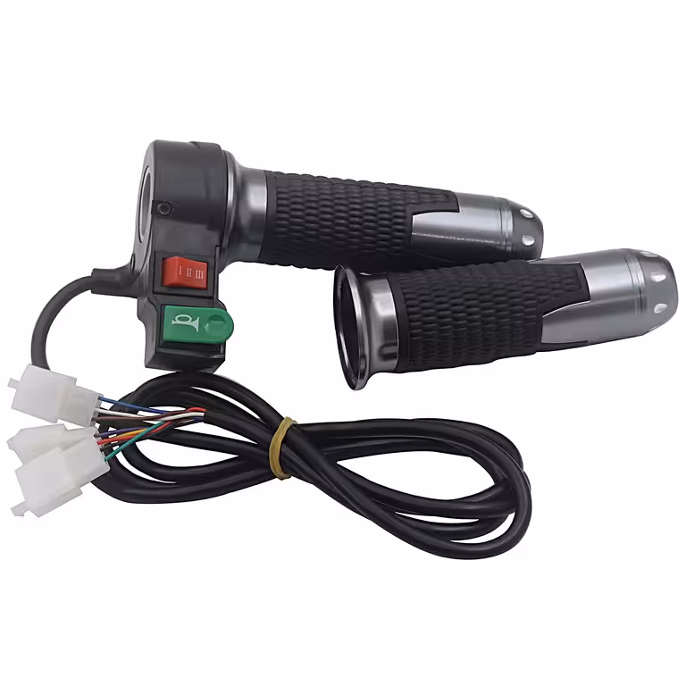 Palanca Acelerador Scooter Eléctrico y Bicicleta Eléctrica 12V-72V con Botón Claxon y Velocidades