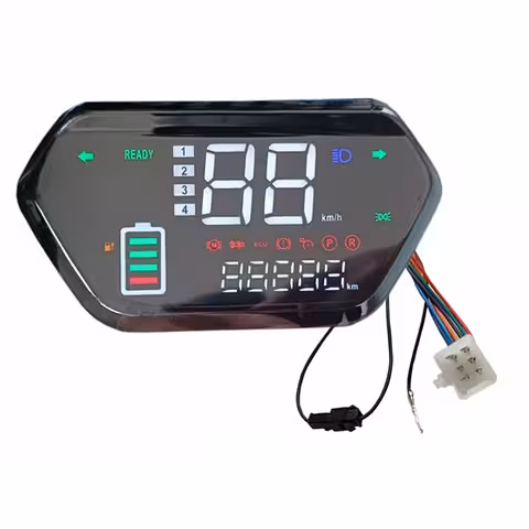 Pantalla Digital LCD para Scooter, Bicicleta, Scooter Eléctrico, Harley y CityCoco – Compatible 48V, 60V, 72V