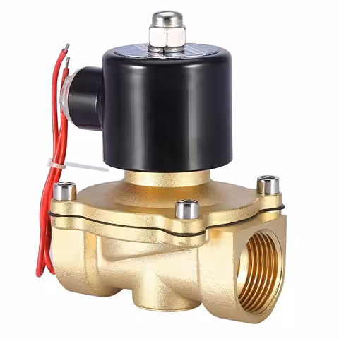 Electroválvula Electromagnética 1 Pulgada AC 220V con Cuerpo de Latón – Para Agua, Riego y Automatizaciones Industriales