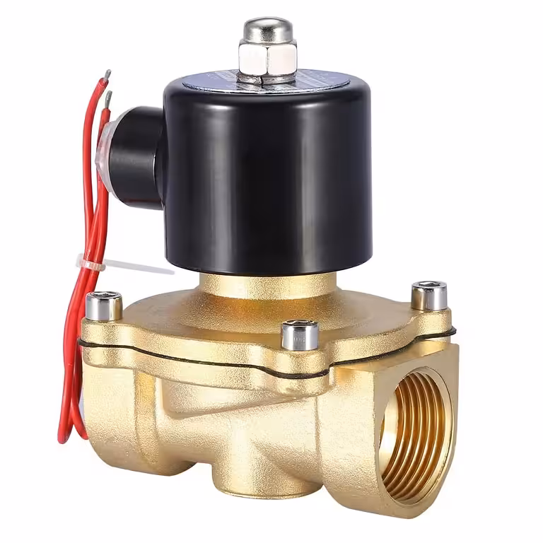 Electroválvula Electromagnética 1 Pulgada AC 220V con Cuerpo de Latón – Para Agua, Riego y Automatizaciones Industriales