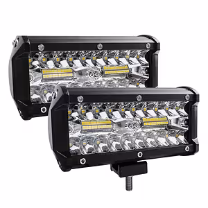 Set 2 Focos LED BAR Auto 240W – 24000LM, 12V/24V para Tractor, Camión, ATV, Offroad