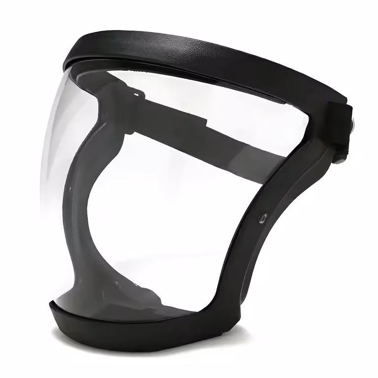 Máscara Protección Facial con Visera Transparente y Filtro Polvo PM2.5 – Ideal para Desbrozadora, Pintura, Pulverización de Árboles