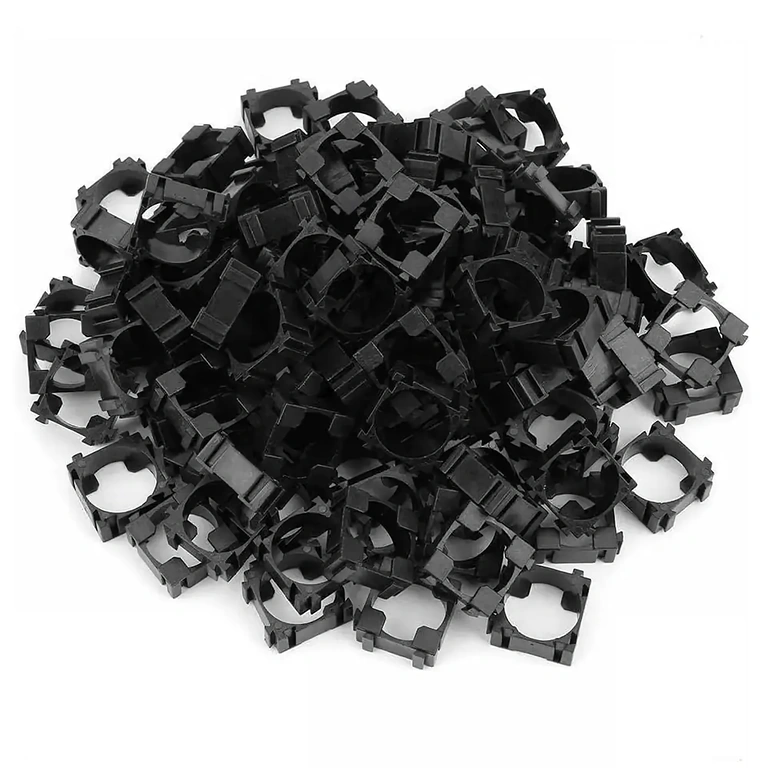 Μεγάλο σετ 100 αρθρωτών βάσεων για στερέωση κυψελών 18650