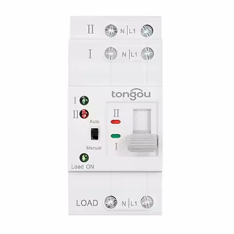 ATS Automatic Transfer Switch 63A – Administrador Automático de Red, Paneles Solares, Generador 230VAC