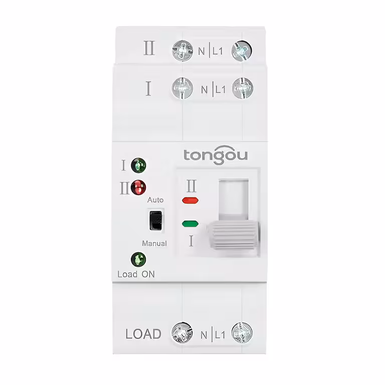 ATS Automatic Transfer Switch 63A – Administrador Automático de Red, Paneles Solares, Generador 230VAC