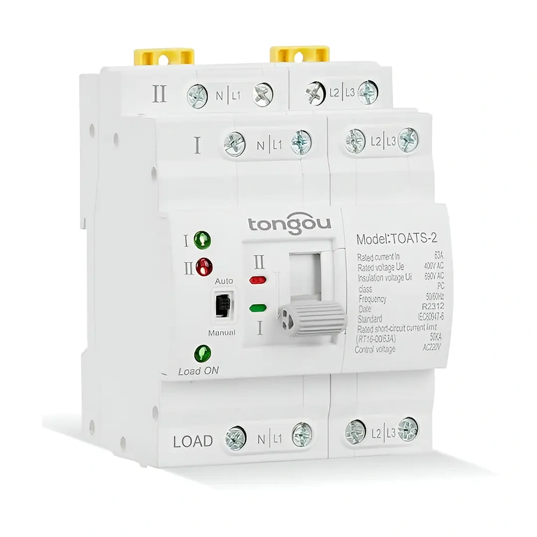 Μεταγωγή μεταξύ φωτοβολταϊκού συστήματος και δικτύου Τριφασικό ATS για διαχείριση τροφοδοσίας σε φωτοβολταϊκές εγκαταστάσεις