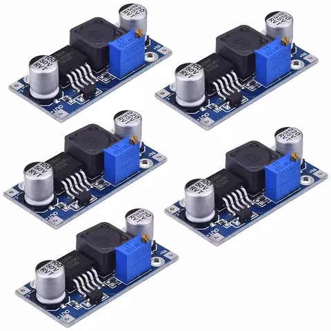Set 5 Módulos XL6009 DC-DC Boost Converter 4A Step-Up con Voltaje Ajustable 3V–32V a 5V–35V