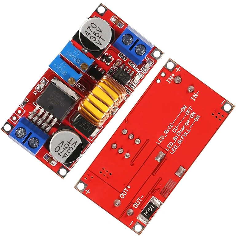 Ρυθμιζόμενος μετατροπέας XL4015 – άνωθεν όψη