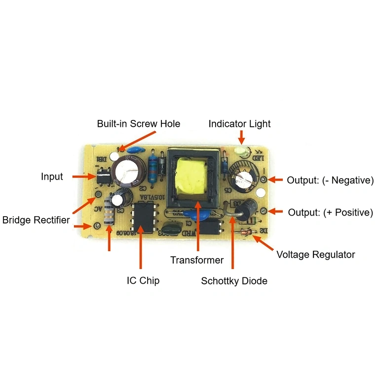 Ετικέτα τεχνικών στοιχείων – τροφοδοτικό 5V 2A Τεχνικές πληροφορίες στην ετικέτα του προσαρμογέα τροφοδοσίας 5V