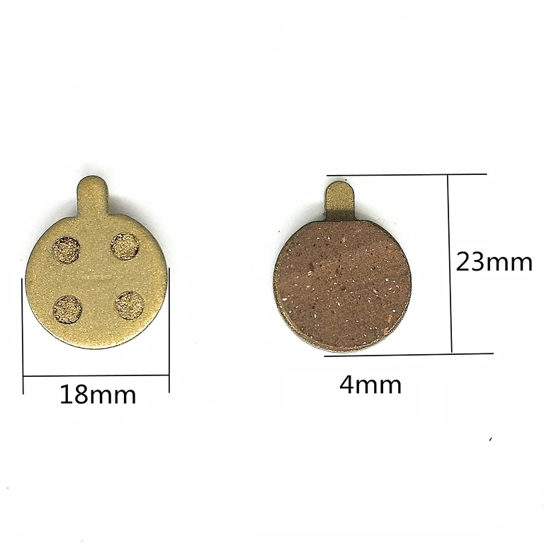 Διαστάσεις τακακιών φρένου Ακριβείς μετρήσεις τακακιών φρένων (18 x 23 x 4 mm)