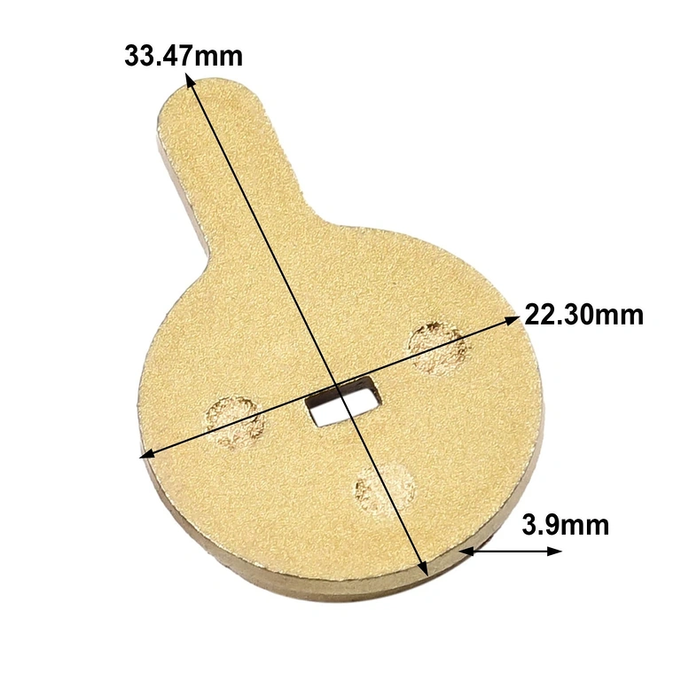 Διαστάσεις τακακιών φρένου Διαστάσεις τακακιών φρένων: 33,5 x 22,3 x 3,9 mm
