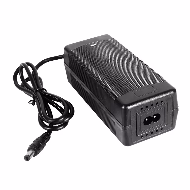 Cargador 48V Li-Ion 54,6V con 2A para scooter, bicicleta y scooter eléctrico
