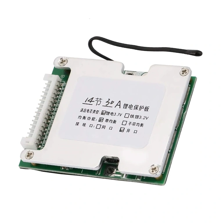 Κύκλωμα προστασίας BMS 14S 52V Έξυπνο κύκλωμα BMS 14S 52V 30A με προστασία υπερφόρτισης και εκφόρτισης