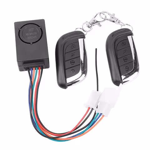 Alarma para scooter, bicicleta y scooter eléctrico con control remoto – protección antirrobo para Harley