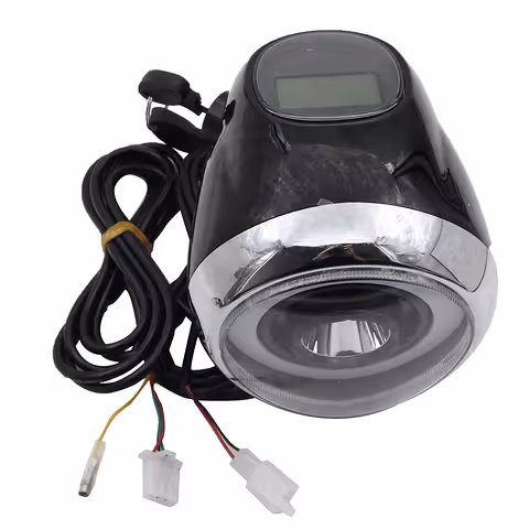 Farol Scooter Eléctrico Citycoco Harley 60V con Pantalla LCD, Luz LED y Contacto Eléctrico