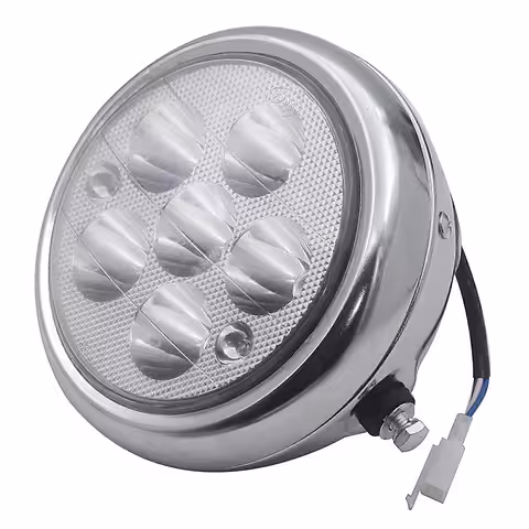 Farol LED Redondo 5 Pulgadas para Scooter Eléctrico, Moto, Citycoco y Harley – Iluminación 12V-80V