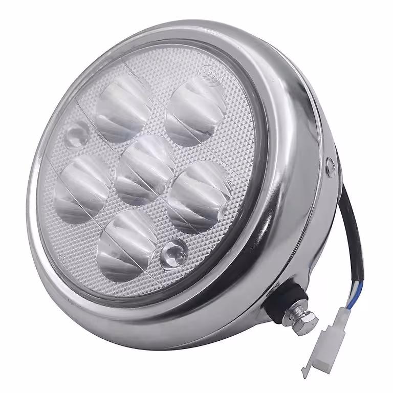 Farol LED Redondo 5 Pulgadas para Scooter Eléctrico, Moto, Citycoco y Harley – Iluminación 12V-80V