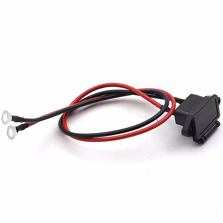 Enchufe de Alimentación de Batería para Scooter Eléctrico Citycoco y Harley – Cable de Carga 60 cm