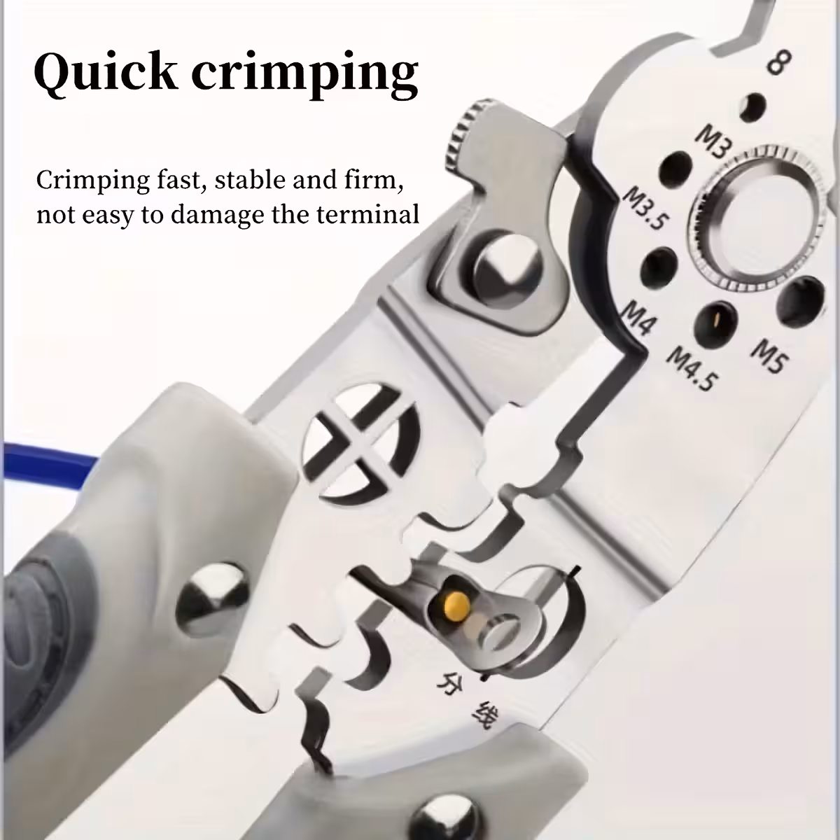 Mango ergonómico del alicate para un agarre seguro y cómodo.