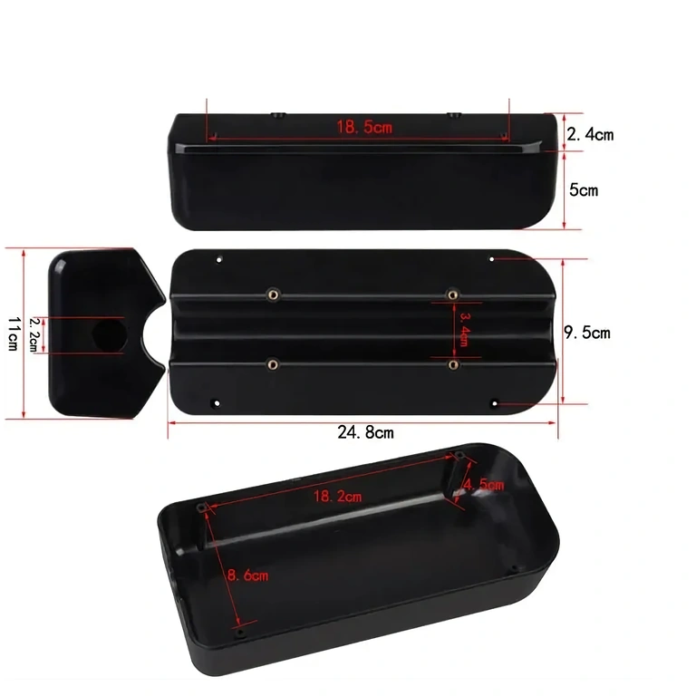Caja de 24,8 x 9,5 x 5 cm