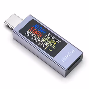 Multímetro USB C Tester KWS-2302C vista frontal