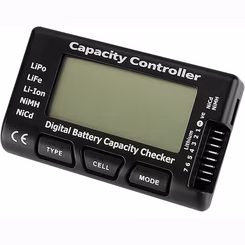 Tester de Baterías 18650 Li-Ion, LiPo, LiFe, NiMH, NiCd 2-7S – Comprobación de Voltaje y Capacidad