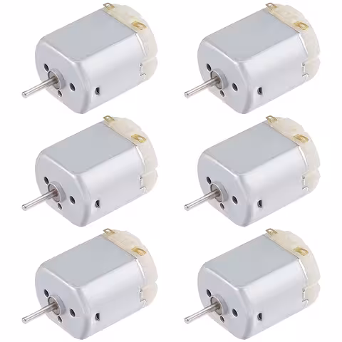 Set de 6 Unidades: Motor DC Mini 130 3V-6V para Robots, Ventiladores y Proyectos DIY