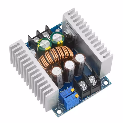 Step Down 20A 300W — Fuente DC-DC Reductora de Voltaje Regulable 6–40V → 1.2–36V, Módulo CC/CV