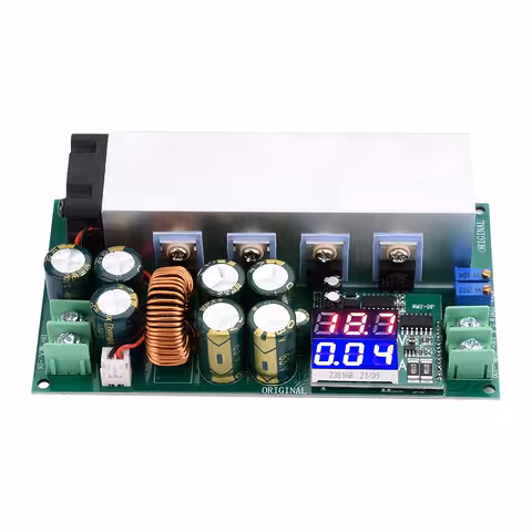 DC12-80V 20A Módulo Step-Down Ajustable 600W con Corriente Constante y Pantalla Digital – Fuente Reductora Premium