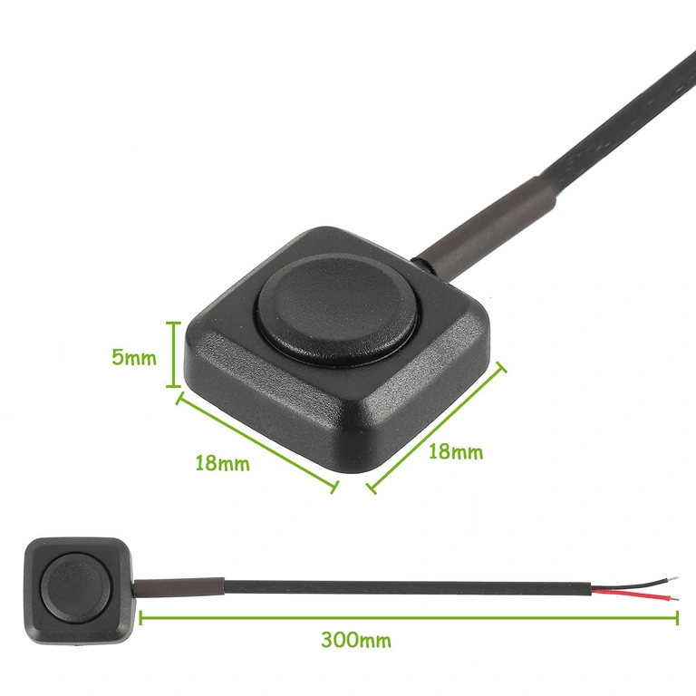 Cable de ~30 cm para instalación oculta y flexibilidad