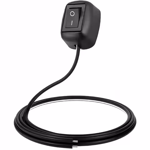 Botón ON/OFF Auto/Moto con Montaje Aparente – Interruptor 12V/24V DC, 10A Pico, Cable 60cm