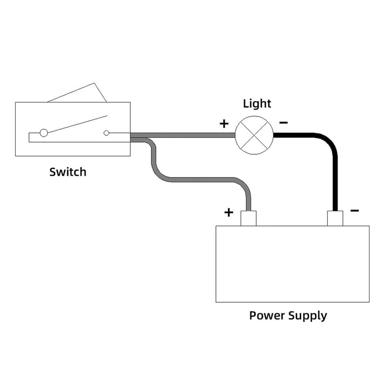 Cables AWG18 y conexiones traseras del interruptor