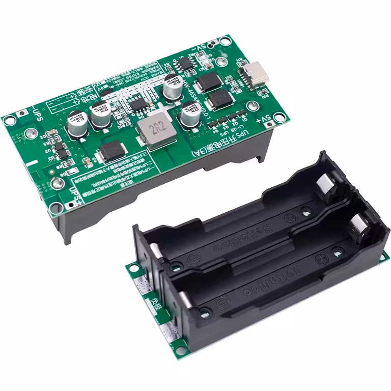 Módulo UPS Mini 5V/12V – Módulo UPS DC con Carga para Baterías 18650