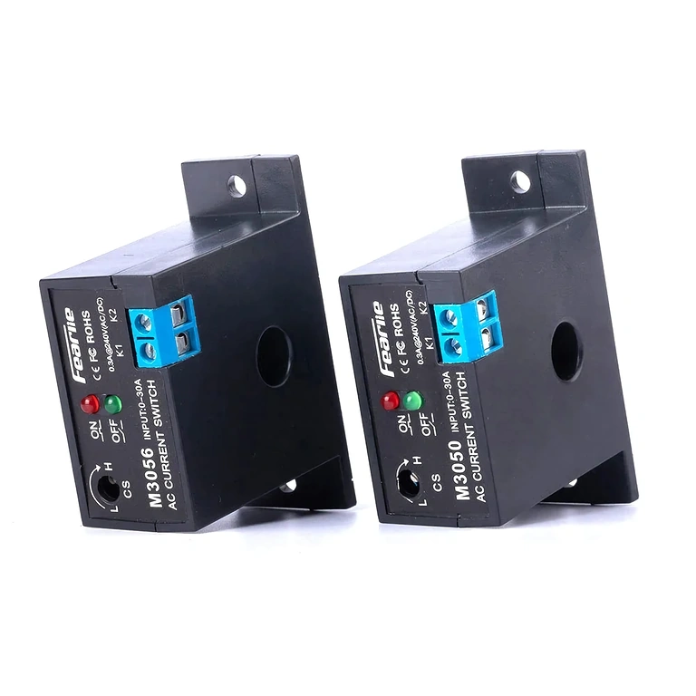 Vista lateral del módulo de detección de corriente M3050 y M3056