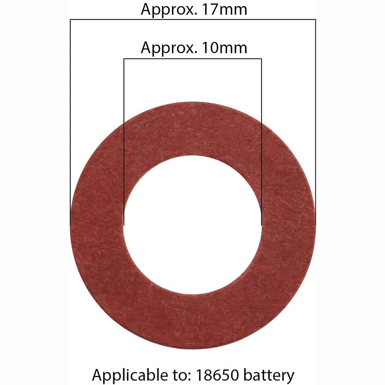 Dimensiones exactas 17.8x10.5x0.3 mm para papel aislante 18650