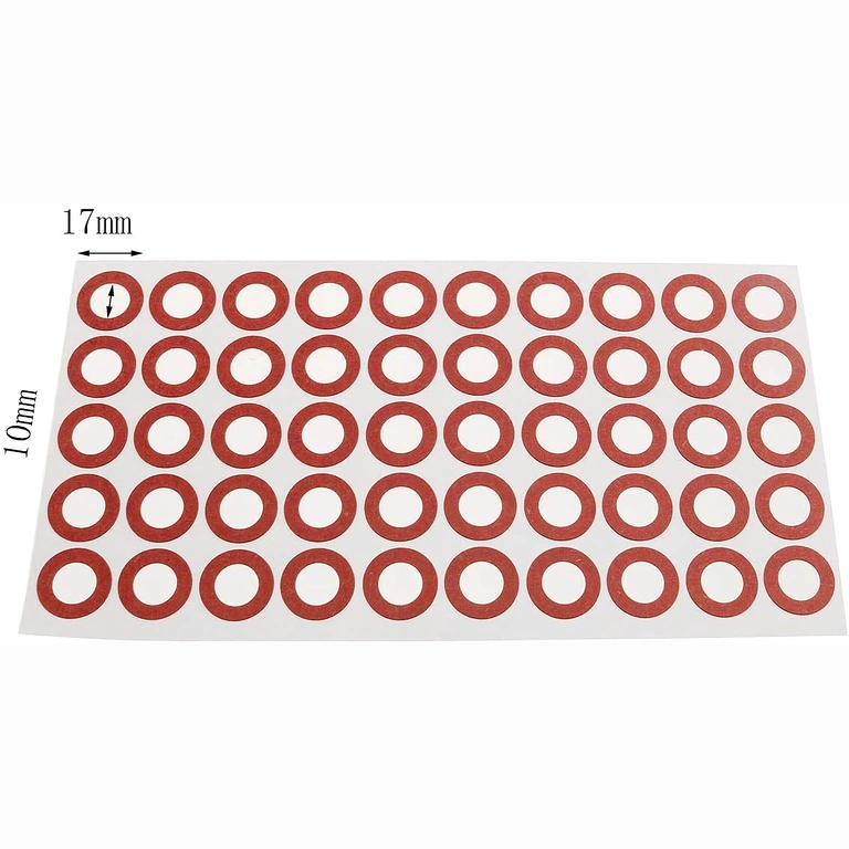 Papel aislante rojo para el ánodo de baterías 18650