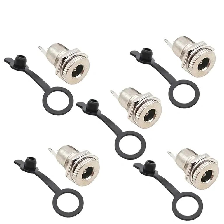 Set completo de 5 conectores DC 12V 5.5x2.1 mm – grupo