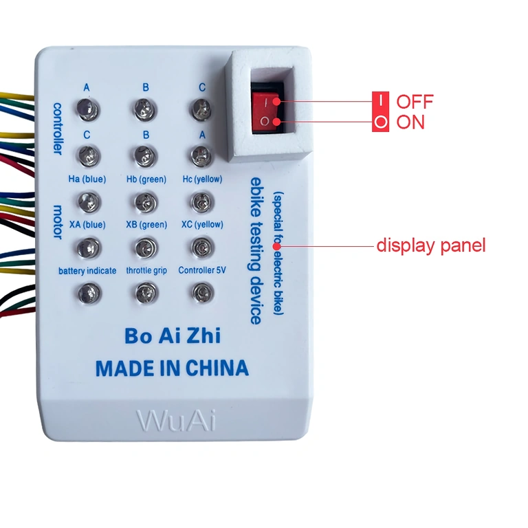 Acelerador conectado al tester universal