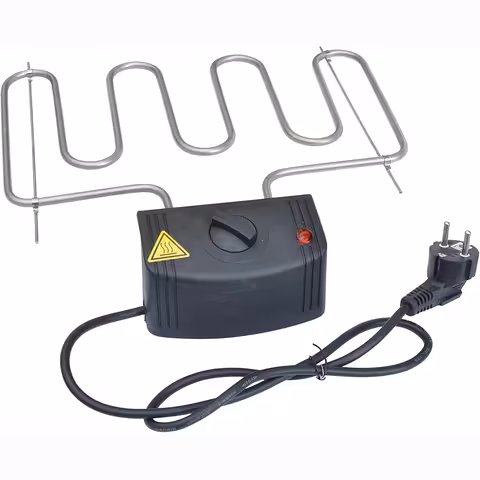 Resistencia Eléctrica 2000W con Termostato para Ahumador y Parrilla Eléctrica – Elemento de Calentamiento Grill Eléctrico