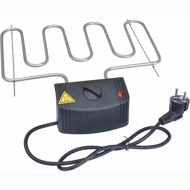 Resistencia Eléctrica 2000W con Termostato para Ahumador y Parrilla Eléctrica – Elemento de Calentamiento Grill Eléctrico