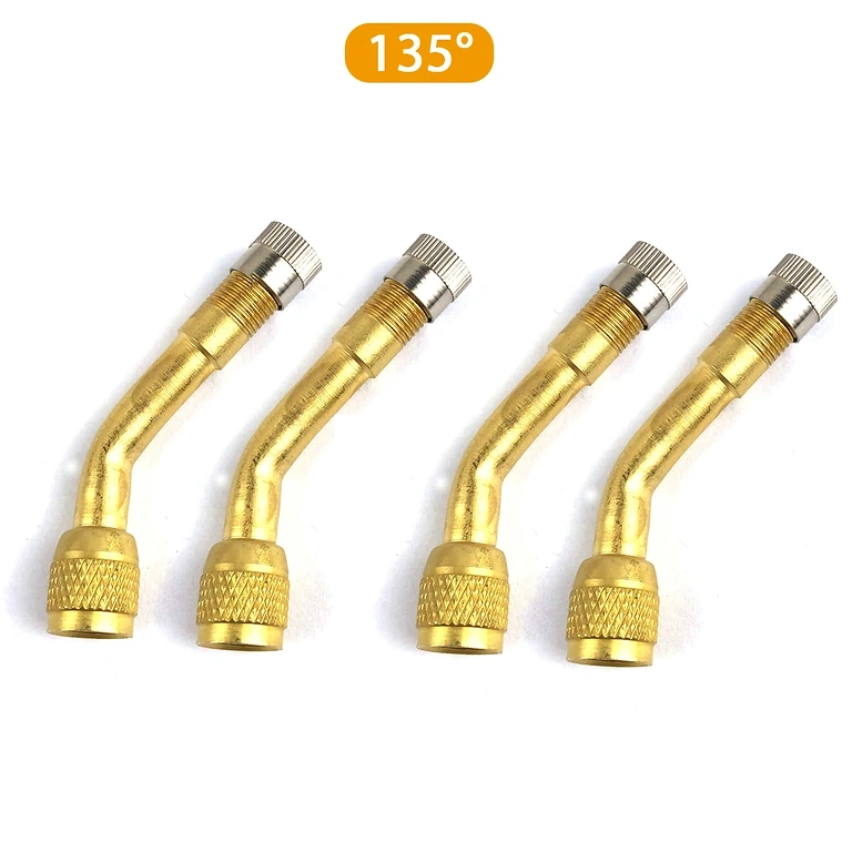 Set de 4 extensores de válvula de auto 135°, vista lateral