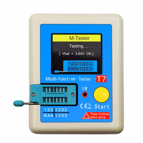 Tester de transistores, condensadores y diodos LCR-T7