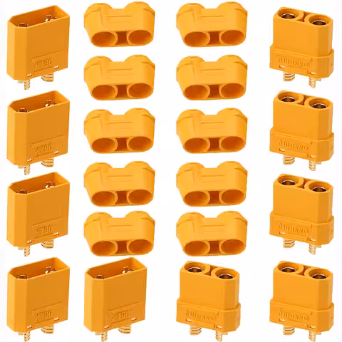 Conector XT90 con carcasa de nailon termorresistente